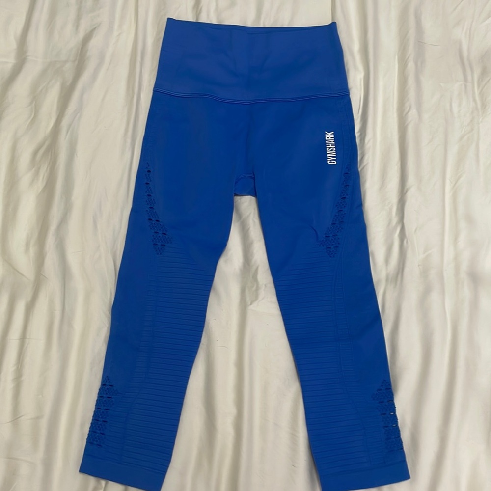 Gymshark blue cropped leggings